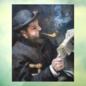 Pierre-Auguste Renoir - Claude Monet Reading Raamsticker (Vel 3)