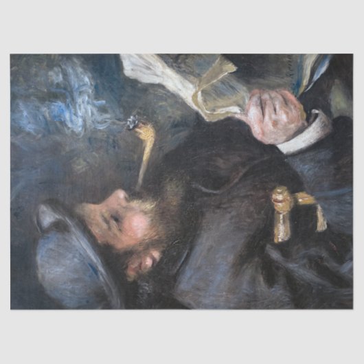 Pierre-Auguste Renoir - Claude Monet Reading Tissuepapier (Voorkant)