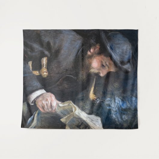 Pierre-Auguste Renoir - Claude Monet Reading Wandkleed (Voorkant (horizontaal))