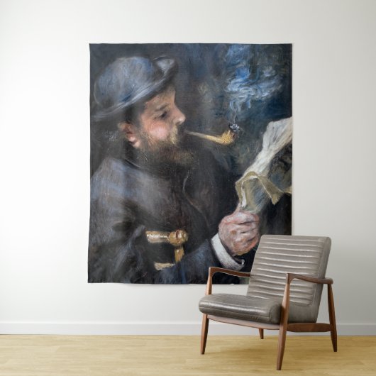 Pierre-Auguste Renoir - Claude Monet Reading Wandkleed (In situ)