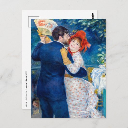 Pierre-Auguste Renoir - Country Dance Briefkaart (Voorkant / Achterkant)