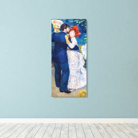 Pierre-Auguste Renoir - Country Dance Canvas Afdruk (Insitu (Houten vloer))