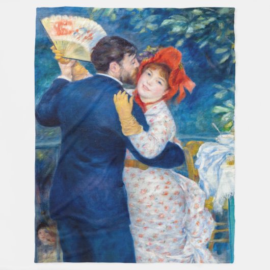 Pierre-Auguste Renoir - Country Dance Fleece Deken (Voorkant)