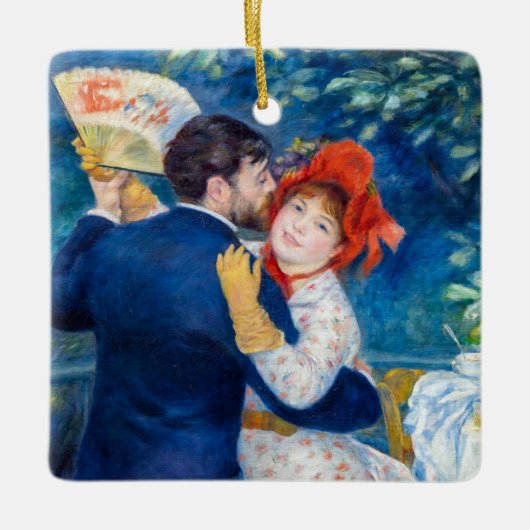 Pierre-Auguste Renoir - Country Dance Keramisch Ornament (Voorkant)