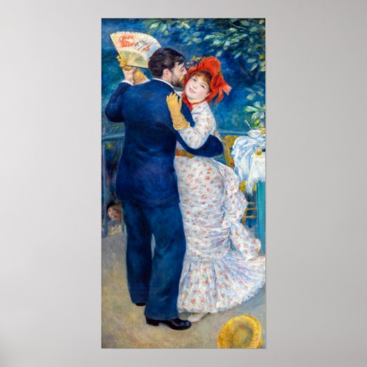 Pierre-Auguste Renoir - Country Dance Poster (Voorkant)