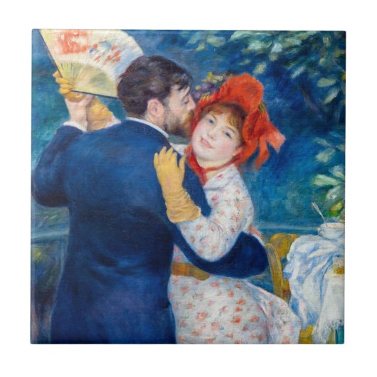 Pierre-Auguste Renoir - Country Dance Tegeltje (Voorkant)