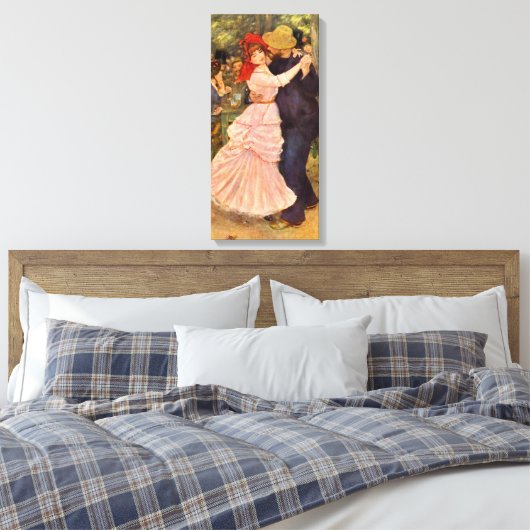 Pierre-Auguste Renoir Dance bij Bougiva Canvas Afdruk (Insitu (Slaapkamer))
