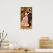 Pierre-Auguste Renoir Dance bij Bougiva Poster (Keuken)