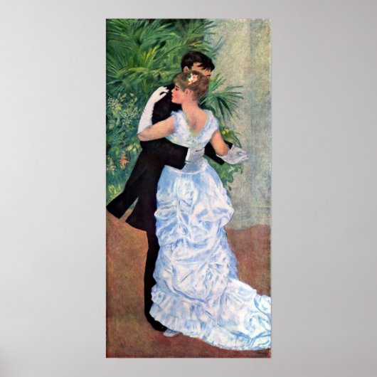 Pierre-Auguste Renoir Dance in de stad Poster (Voorkant)