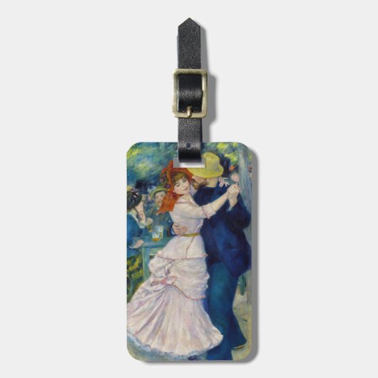 Pierre-Auguste Renoir - Dance te Bougival Bagagelabel (Voorkant verticaal)