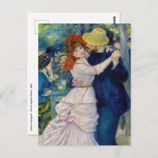 Pierre-Auguste Renoir - Dance te Bougival Briefkaart (Voorkant / Achterkant)