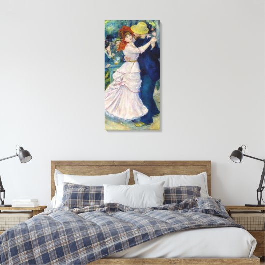 Pierre-Auguste Renoir - Dance te Bougival Canvas Afdruk (Insitu (Slaapkamer))