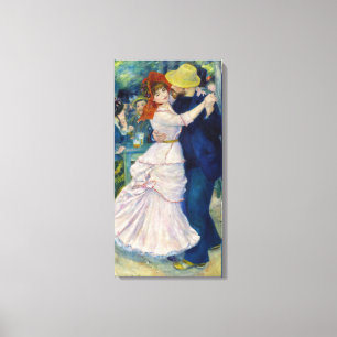 Pierre-Auguste Renoir - Dance te Bougival Canvas Afdruk