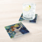 Pierre-Auguste Renoir - Dance te Bougival Glazen Onderzetter (Schuin)