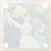 Pierre-Auguste Renoir - Dance te Bougival Glazen Onderzetter (Achterkant)