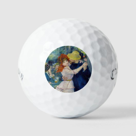 Pierre-Auguste Renoir - Dance te Bougival Golfballen (Voorkant)