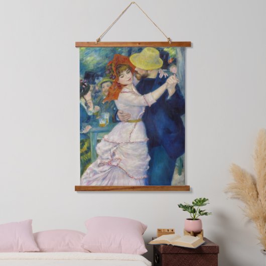 Pierre-Auguste Renoir - Dance te Bougival Hangend Wandkleed (Slaapkamer)