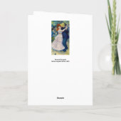 Pierre-Auguste Renoir - Dance te Bougival Kaart (Achterkant)