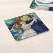 Pierre-Auguste Renoir - Dance te Bougival Kartonnen Onderzetters (Schuin)