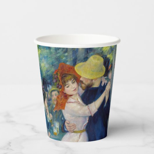 Pierre-Auguste Renoir - Dance te Bougival Papieren Bekers (Achterkant)