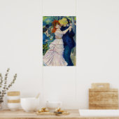 Pierre-Auguste Renoir - Dance te Bougival Poster (Keuken)