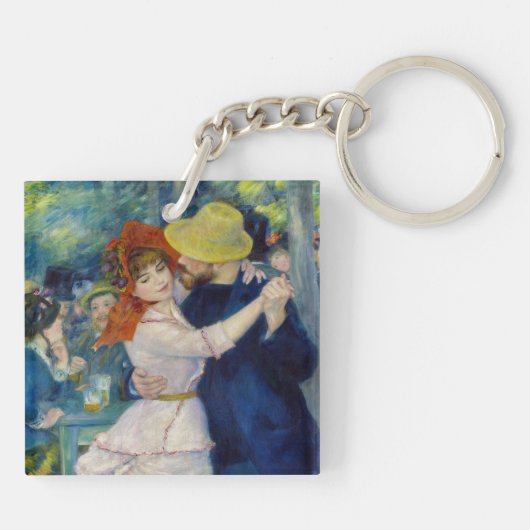 Pierre-Auguste Renoir - Dance te Bougival Sleutelhanger (Achterkant)