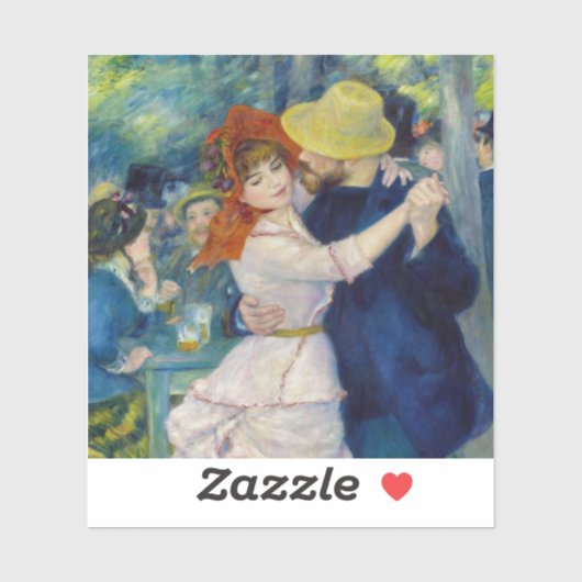 Pierre-Auguste Renoir - Dance te Bougival Sticker (Vel)