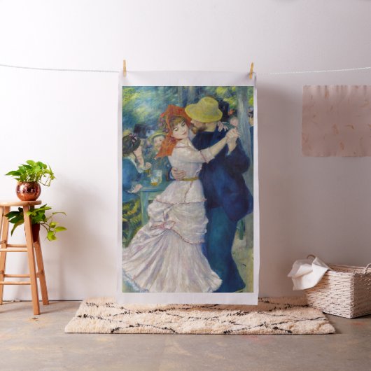 Pierre-Auguste Renoir - Dance te Bougival Stof (Voorbeeld)