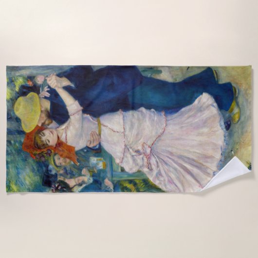 Pierre-Auguste Renoir - Dance te Bougival Strandlaken (Voorkant)