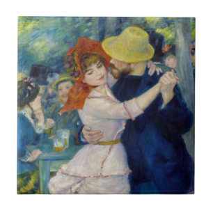 Pierre-Auguste Renoir - Dance te Bougival Tegeltje