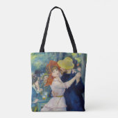 Pierre-Auguste Renoir - Dance te Bougival Tote Bag (Achterkant)
