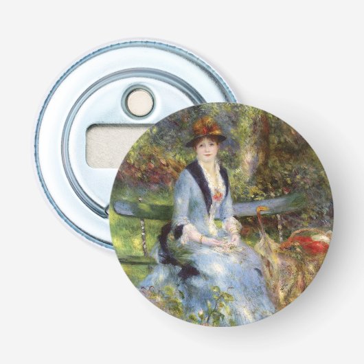 Pierre-Auguste Renoir - Dans les Rozen Button Flesopener (Voorkant)