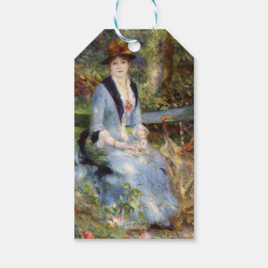 Pierre-Auguste Renoir - Dans les Rozen Cadeaulabel (Voorkant)