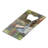 Pierre-Auguste Renoir - Dans les Rozen Creditkaart Flessenopener (Voorkant Gekanteld)