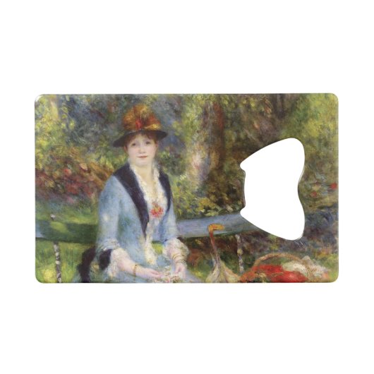 Pierre-Auguste Renoir - Dans les Rozen Creditkaart Flessenopener (Voorkant (Horizontaal))