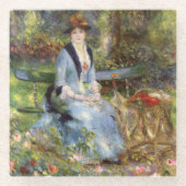Pierre-Auguste Renoir - Dans les Rozen Glazen Onderzetter (Voorkant)