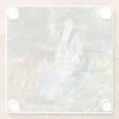 Pierre-Auguste Renoir - Dans les Rozen Glazen Onderzetter (Achterkant)