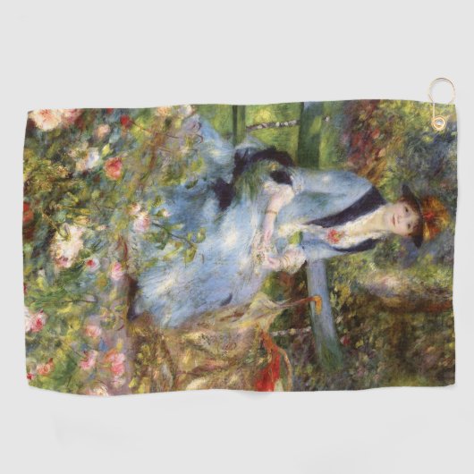 Pierre-Auguste Renoir - Dans les Rozen Golfhanddoek (Horizontaal)