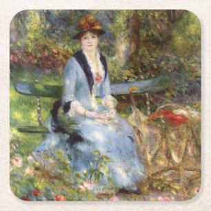 Pierre-Auguste Renoir - Dans les Rozen Kartonnen Onderzetters