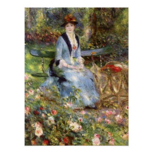 Pierre-Auguste Renoir - Dans les Rozen Perfect Poster (Voorkant)