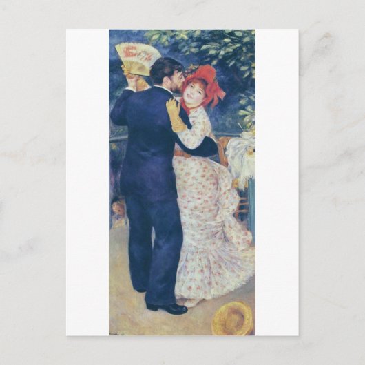 Pierre-Auguste Renoir - Danse à la campagne (1883) Briefkaart (Voorkant)