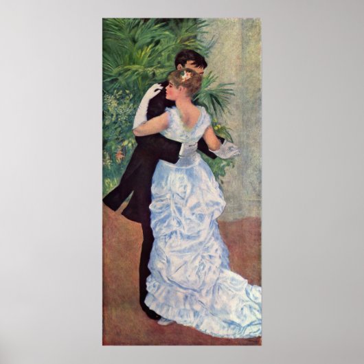 Pierre-Auguste Renoir - Danse à la ville (1883) Poster (Voorkant)