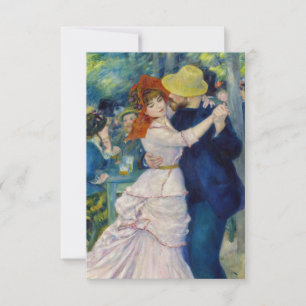 Pierre-Auguste Renoir - Dansen bij Bougival Bedankkaart