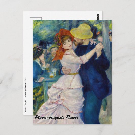 Pierre-Auguste Renoir - Dansen bij Bougival Briefkaart (Voorkant / Achterkant)