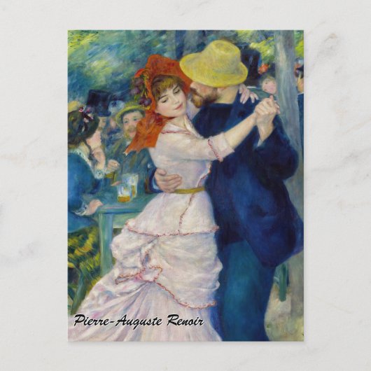 Pierre-Auguste Renoir - Dansen bij Bougival Briefkaart (Voorkant)