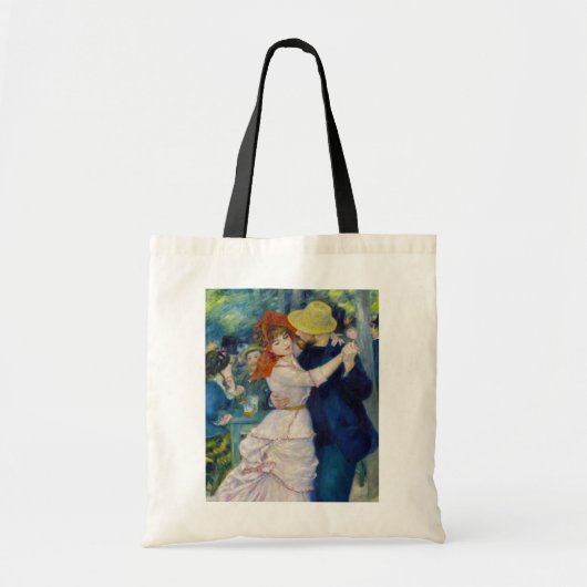 Pierre-Auguste Renoir - Dansen bij Bougival Tote Bag (Voorkant)
