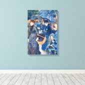 Pierre-Auguste Renoir - De Paraplu's Canvas Afdruk (Insitu (Houten vloer))