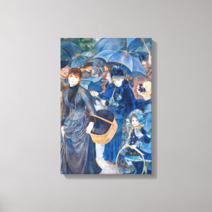 Pierre-Auguste Renoir - De Paraplu's Canvas Afdruk