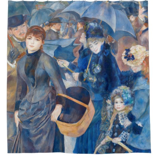 Pierre-Auguste Renoir - De paraplu's Douchegordijn (Voorkant)