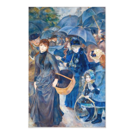 Pierre-Auguste Renoir - De Paraplu's Foto Afdruk (Voorkant)